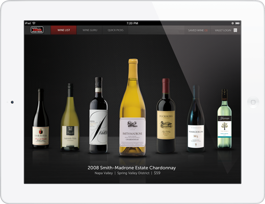 iPad Wine List for Restaurants - VINU